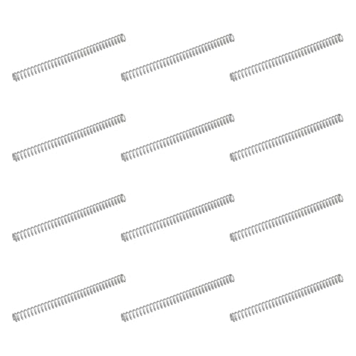 uxcell 50Pcs 304 Stainless Steel Compression Springs, 0.5mm x 3mm x 40mm Small & Tiny Pen Spring for Home Repair & DIY, Workshop & Industrial Use, (Silver Tone) - size: 3mmx40mm