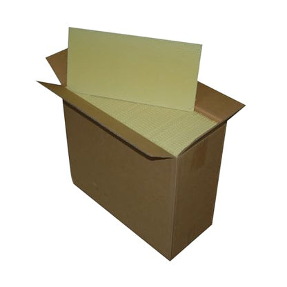 Mann Lake 8 1/2" Waxed Rite-Cell Foundation, Easy Install Bee Hive Frames, Durable & Bee Friendly Brood Chamber Essential, Withstands Heavy Extracting, Case of 100, Natural - color: Natural
