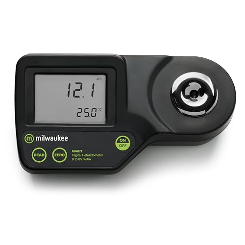 Milwaukee 0 to 85% Brix Digitial Refractometer with Carrying Case - MA871BOX