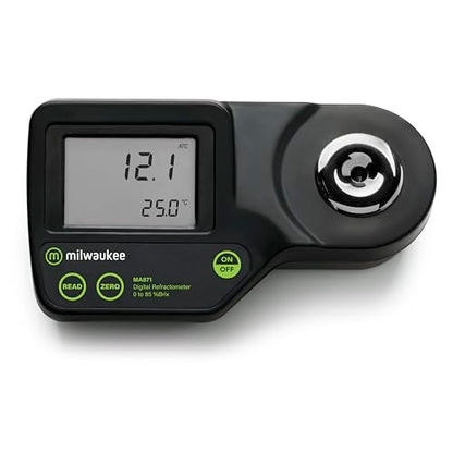 Milwaukee 0 to 85% Brix Digitial Refractometer with Carrying Case - MA871BOX