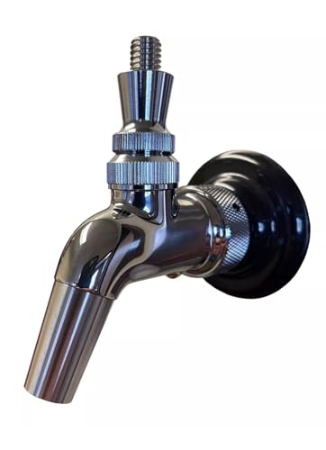 Forward Sealing 304 Stainless Steel Draft Beer Faucet Tap for Kegerator | No-stick, no-foam pour. Fits standard 7/8"-14 UNF shanks. Features a 10mm spout.