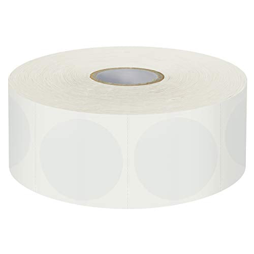 1500 PCS 1.5" Round Clear Transparent Package Envelope Mail Wafer Seal Sticker Labels Mega Bundle with Perforation Line in Roll - size: 1.5 inch-1500