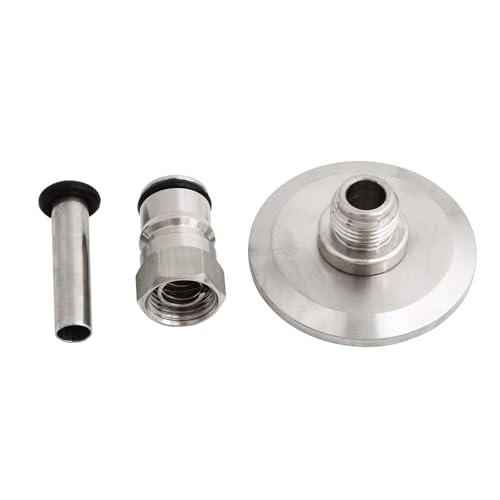 Ball Post with Triples Clamps Connection 1.5Inch Fittings for Brewing Equipment Easy Disassembly Design Steel Triples Clamps to Ball Adapter - color: A