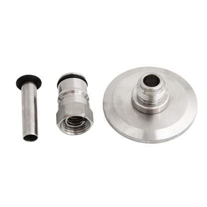 Ball Post with Triples Clamps Connection 1.5Inch Fittings for Brewing Equipment Easy Disassembly Design Steel Triples Clamps to Ball Adapter - color: A