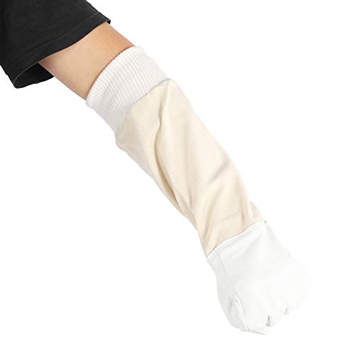 Beekeeping Gloves for Women & Men | Goat - Skin Leather Palms Block Bee Stings | Extra - Long Sleeves for Apiary Inspection/Beginners | Sturdy Canvas & Leather (XL) - size: XL