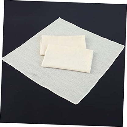 STOBAZA 10pcs Unbleached Cheesecloth Strainer for Cheese Making Baking Juicing Reusable Washable Home Kitchen Accessory
