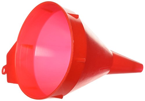 WirthCo 32091 Funnel King Red Polyethylene Safety Funnel - 1 Pint Capacity - size: 1 Pint, style: With Screen