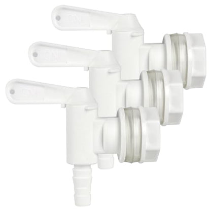 FERRODAY 3 Pack Bucket Spigot for 5 Gallon Bucket Spigot Bottling Bucket Plastic Spigot Bottling Spout Fermenting Spigot Homebrew Wine Making Supplies and Equipment 0.4" Barb Spout Spigot for Bucket - size: 3 Bucket Spigot