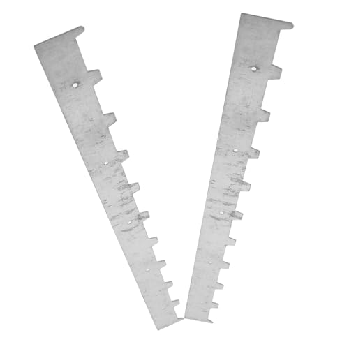 Sosoport 6pcs Beehive Spacer Strips for Beekeeping Metal Frame Ends for Honeycomb Divider Galvanized Essential Beekeeper Tool for Hive Management