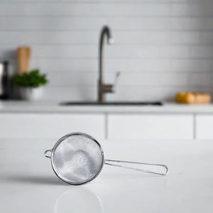 Cuisinox Fine Mesh Strainer, Stainless Steel with Handle, 3" x 8" - size: 3" x 11"