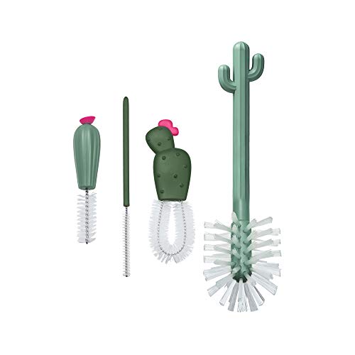 Boon Cacti Replacement Set - Bottle, Straw Brushes, Nipple, Detail - Non Toxic, Durable Nylon, Multicolor, 4 Count - size: 4 Piece Set, style: Terracotta Replacement Brush