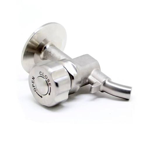 1.5" Tri Clamp Sampling Valve SS304 With Defoamer Coil – Sanitary Beer Brewing Valve for Conical Fermenter, Homebrew & Commercial Use(TC50.5mm valve only) - size: TC50.5mm valve only