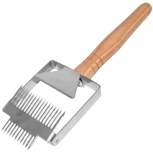 Beekeeping Tool Stainless Steel Uncapping Scraper for Smooth Process Uncapping Fork Shovel Tool - color: A