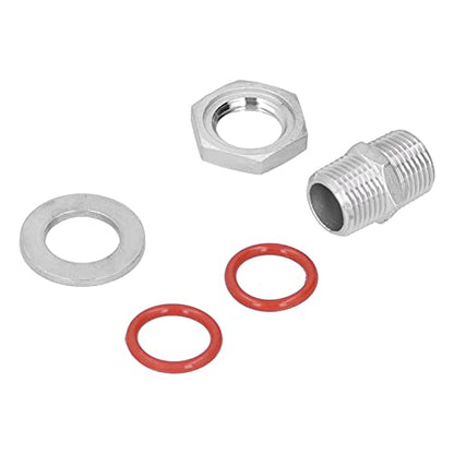 Stainless Steel Fermentation Bulkhead Kit with 0.635 cm NPT Ball Valve for Brew Kettles, Whiskey Stills, and Sparge Water Pots