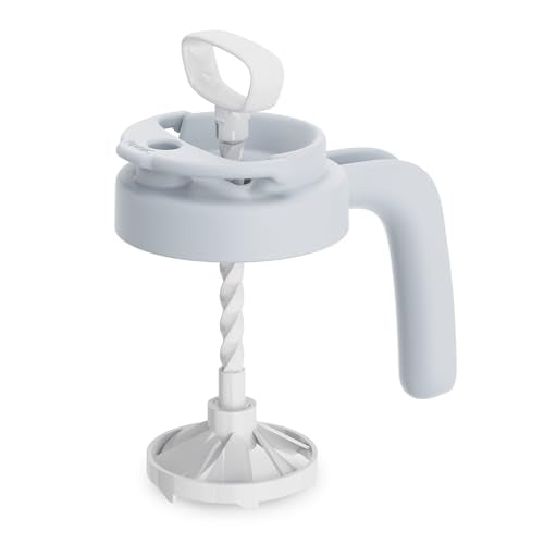 Papablic 32oz Formula Mixing Pitcher Lid, Breastmilk Pitcher Mixing Handle & Flip Locking Spout for Mixing Formula/Breastmilk/Protein Powder/Coffee, Blue - color: Blue Lid