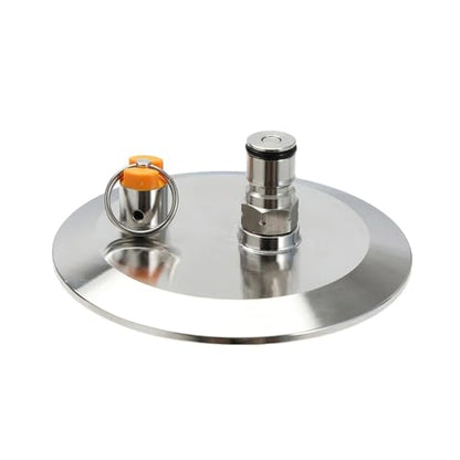 Tri Clamp 3"/4" End Cap With Gas Ball Lock Post and PRV 17 PSI Dry Hopper Accessories Homebrew Conical Fermenter Accessories(4"TC) - size: 4"TC