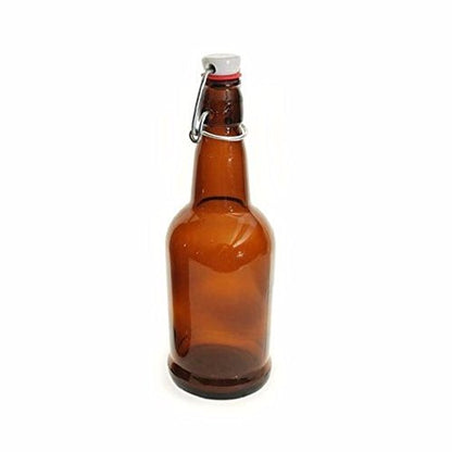 EZ Cap Bottles, Amber, 1 Litre - Case/12
