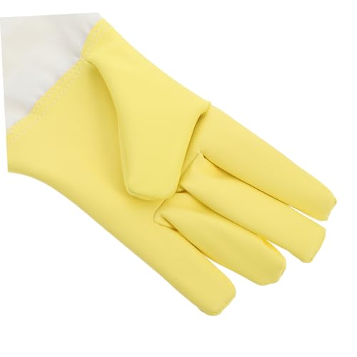 Happyyami Beekeeping Gloves Long Sleeves Ventilated Pu Safety Gear for Beekeepers Garden Work Gloves Beekeeping Apparel