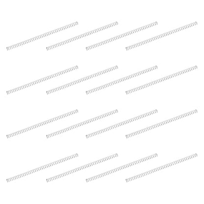 uxcell 50Pcs 304 Stainless Steel Compression Springs, 0.3mm x 2mm x 45mm Small & Tiny Pen Spring for Home Repair & DIY, Workshop & Industrial Use, (Silver Tone) - size: 2mmx45mm