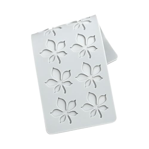 mostsom Silicone Mold 3D Hollow Leaf Lace for Baking, Chestnut Leaves Fondant Molds, Resin, Polymer Clay - Cake Cupcake Decor, Sugar Craft, Wedding Dessert (G_ Chestnut Leaves) - size: G_ Chestnut Leaves