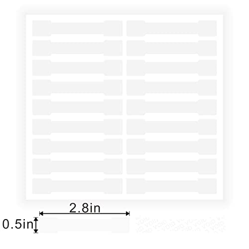 Transparent Blank Tamper Evident Labels Crystal Clear Sealing Package Seal Self Adhesive Security Warranty Void Tamper Proof Stickers (500pcs Bone) - style: 500pcs Bone