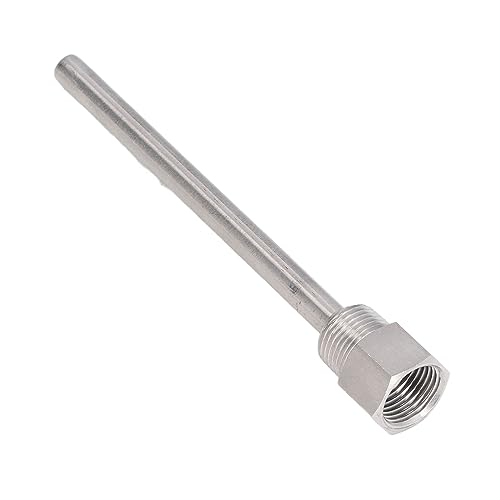 1-Pack Stainless Steel Thermowell, G1/2 Male Thread 6.7 Inch Temperature Sensor Protector, for Brew Kettles and Industrial Applications