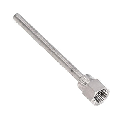 Stainless Steel Thermowell G1/2 Male Thread 6.7 Inch Thermowell Probe Thermometer Sleeve with Durable 304 Stainless Steel for Brew Kettle Temperature Sensor Protection R