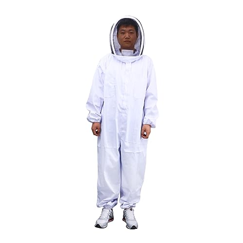Beekeeping Suit Keeping Full Body Suit Professional Veil Hood Elastic Protection Gear XXL