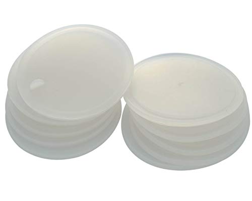Leak Proof Platinum Silicone Sealing Lid Inserts/Liners for Mason Jars (10 Pack, Wide Mouth) - size: Wide Mouth