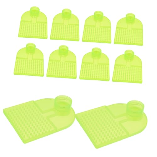 Mikikit 10 Pack Bee Waterer Beekeeping Feeders Honey Bee Frame Feeder Station Beehive Entrance Water Dispenser Safe for Beverage Bottles