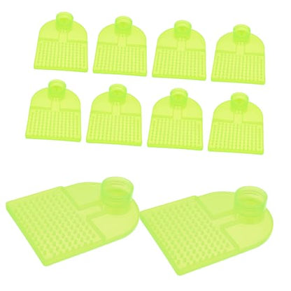 Mikikit 10 Pack Bee Waterer Beekeeping Feeders Honey Bee Frame Feeder Station Beehive Entrance Water Dispenser Safe for Beverage Bottles
