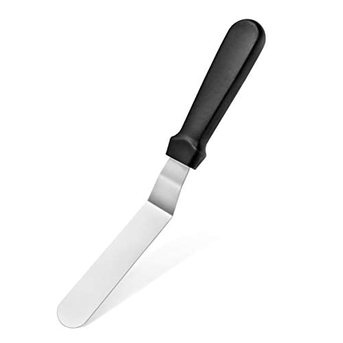 New Star Foodservice Angled Icing Spatula, 6 Inch Blade, 11 Inch Overall, Bakery-Grade Stainless Steel Cake Decorating Spatula for Frosting and Baking - size: 6-Inch Angled