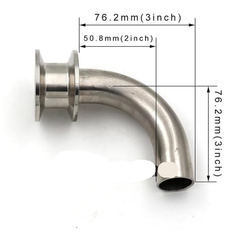 1"/1.5" Tri Clamp Pickup Tube Stainless Steel 304 Homebrew Kettle Conical Fermenter Accessories