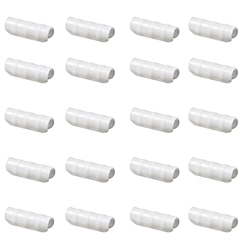 Farm Plastic Supply - Greenhouse Clamp 40 Pack - (3" Long x 3/4" Wide) - White ABS Clamps for Greenhouse, ABS Clips, Greenhouse Clamps for Farming, Gardening, Agriculture - size: 3/4" (Pack of 2)