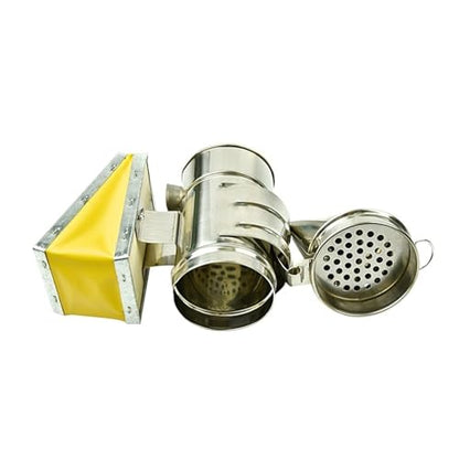 Beekeeping Supplies, 3 Piece Mini Stainless Steel Manual Bee Smoker Transmitter Kit Beekeeping Tools Equipment Hive Smoke Spray
