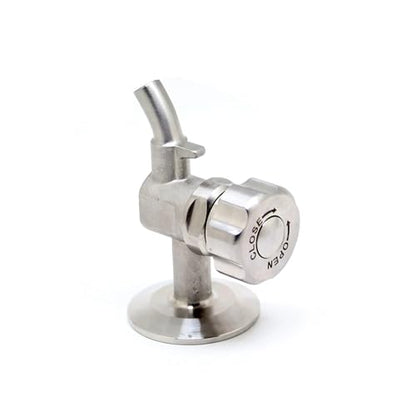 Home Brewing Tri Clamp 1.5" Sampling Valve with Coil Defoamer SS304 Brewing Sampling Valve Coil for Conical Fermenter Accessories Brewing Accessories(Sample Valve 375g) - color: Sample Valve 375g