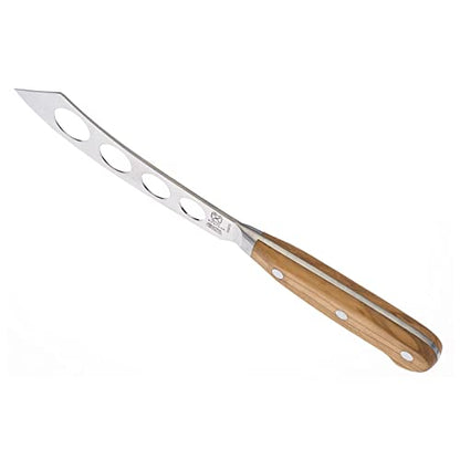 Mercer Culinary Renaissance Olive Wood Soft Cheese Knife, 5-Inch - color: Olive Wood Handle, size: 5-Inch Soft Cheese Knife