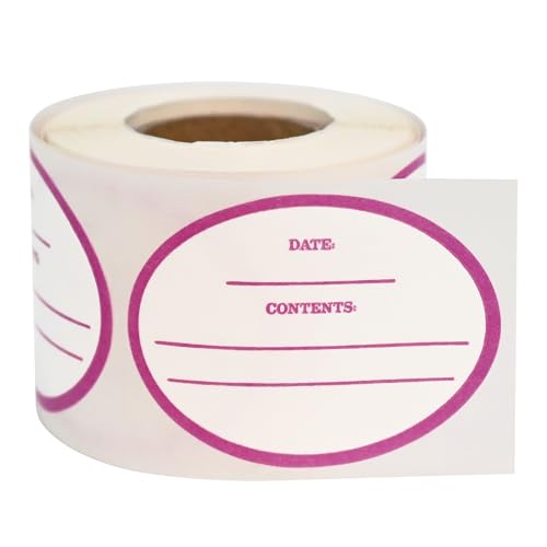L LIKED 200 Stickers Dissolvable Food Labels for Containers 1 1/2" x 2"Canning Labels for Jars (Roll of 200) (1 Rolls) - size: 1-1/2" x 2"