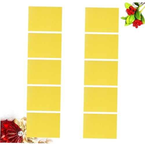 10pcs Beekeeping Equipment Beeswax Sheets Beehive Foundation Beehive Raising Tool