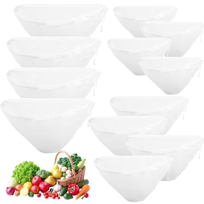 12Pcs Cheese Cloth Bags Bowl-Shaped Reusable Nylon Cheese Cloth Bag