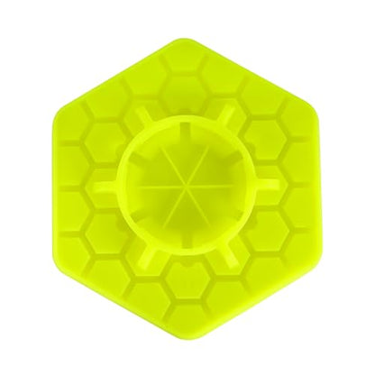 Bee Feeder for Mason Jar Made of Silicone - Bee Watering Station for Garden Compatible with Regular Mouth Mason Jars - color: Yellow