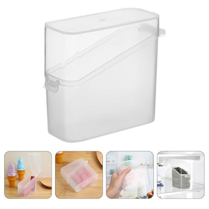 Veemoon 2pcs Cheese Keeper Boxes with Lids, Fridge Storage Containers for Sliced Cheese and Tea Bags, Reusable Food Storage for Kitchen Organization