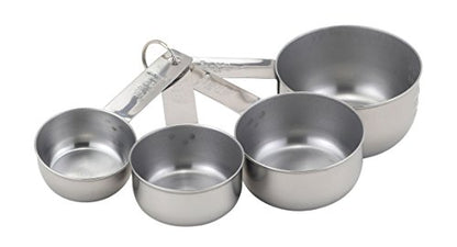 Mrs. Anderson’s Baking Measuring Cups, Engraved Measurements for Liquid or Dry Ingredients, Stainless Steel, 4-Piece Set - size: 4-Piece Set, Standard