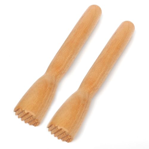 8.25inch Medium Diameter Wood Stomper Pusher for Meat Grinder Mincer (Wood Pusher)