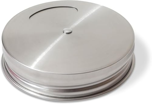 Mason Jar Spice Shaker Lids Stainless Steel – 6 Pack Adjustable Spice Lids for Mason Jars Wide Mouth – Seasoning Salt Pepper Dispenser Tops for Ball Canning Jars - style: Wide Mouth