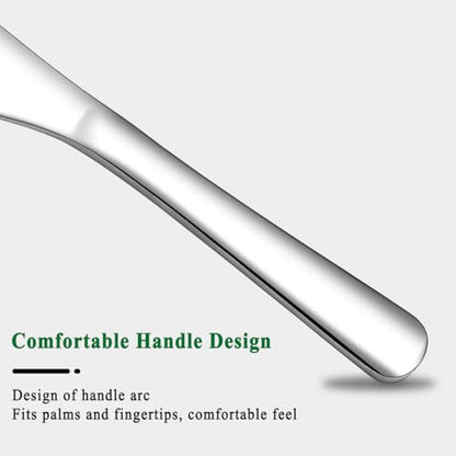 HOMQUEN Stainless Steel Butter Knife, Butter Spreader, Butter Knives, Butter Spreader Knife for Kitchen Restaurant Party, Kitchen Gadgets, Set of 6
