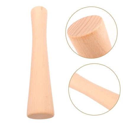 Toyvian Wooden Pickle Stick Fermentation Tamper Mortar Pestle Food Masher Tool
