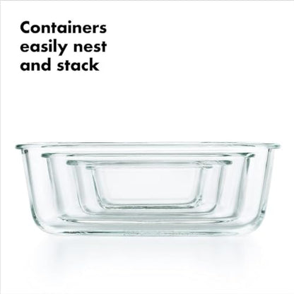 OXO Good Grips 2 Cup Smart Seal Glass Airtight Round Food Storage Container - size: 2 Cup