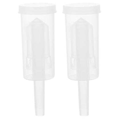 IMIKEYA 2pcs Plastic Three-piece One-way Valves for Beer and Self-brewed Wine, Lightweight and Easy to Store Airlocks Suitable for Professional and Personal Use in Home Brewing