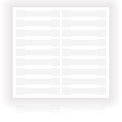Transparent Blank Tamper Evident Labels Crystal Clear Sealing Package Seal Self Adhesive Security Warranty Void Tamper Proof Stickers (500pcs Bone) - style: 500pcs Bone